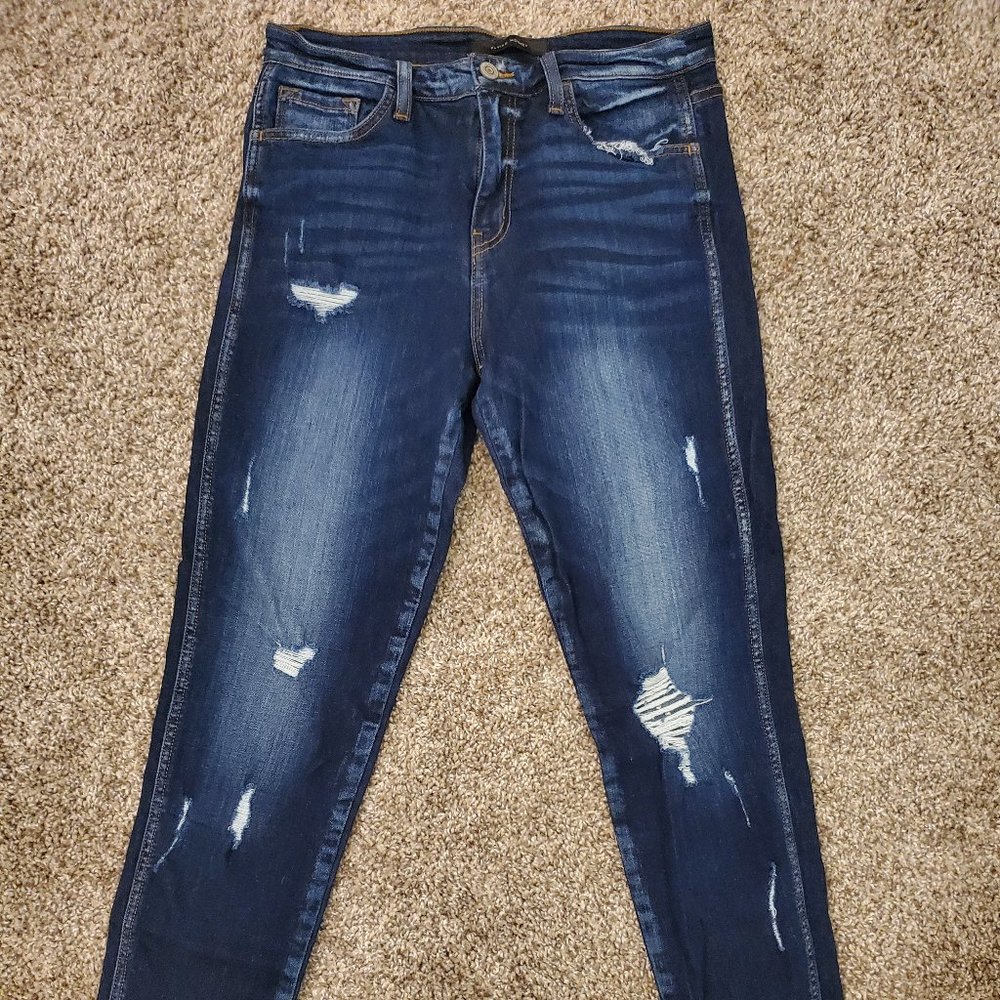 Flying Monkey Distressed Skinny Jeans